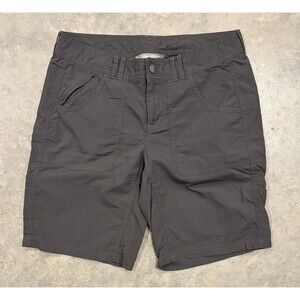 The North Face Hiking Shorts Womens Sz 6 Gray Pockets Nylon Outdoors 9” Inseam